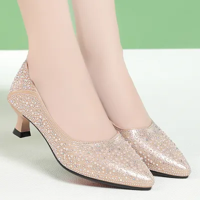 Sequin Beaded Pump Shoes